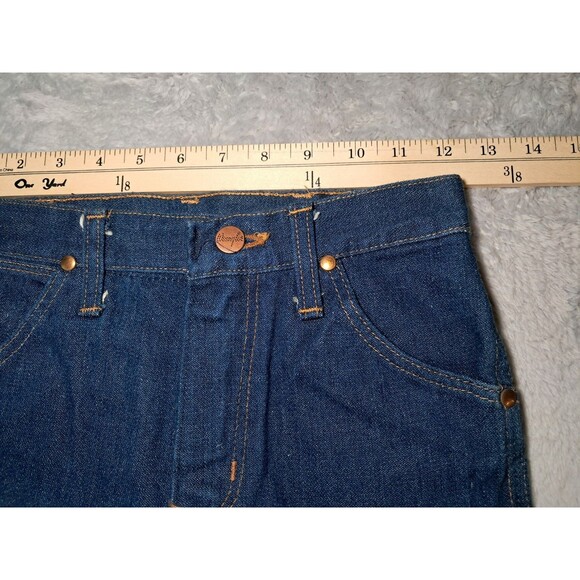 Vintage Wrangler Student Straight Leg Jeans 26x34 Deadstock NWT 70s Made in USA - Picture 7 of 12